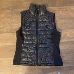 Calvin Klein Black Puffy Winter Vest Medium Women